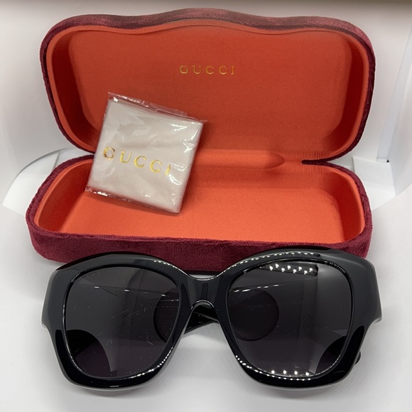 SALE!!! Brand New Auth Latest style Gucci GG0808S Black/Gr - Picture 9 of 12